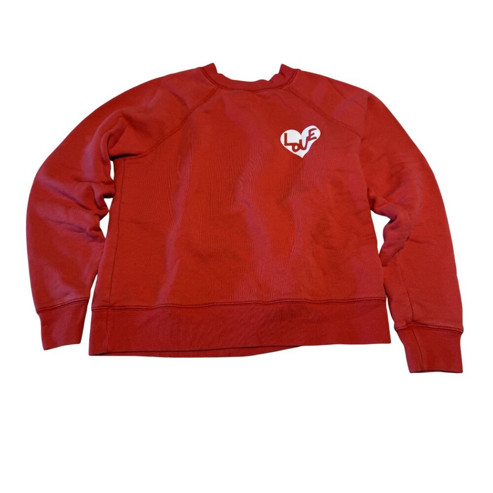 Spiritual Gangster Love The Forever Ruby Red Crew Sweatshirt Women's X-Small XS
